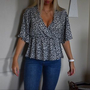 Pretty Little Thing Black and White Top